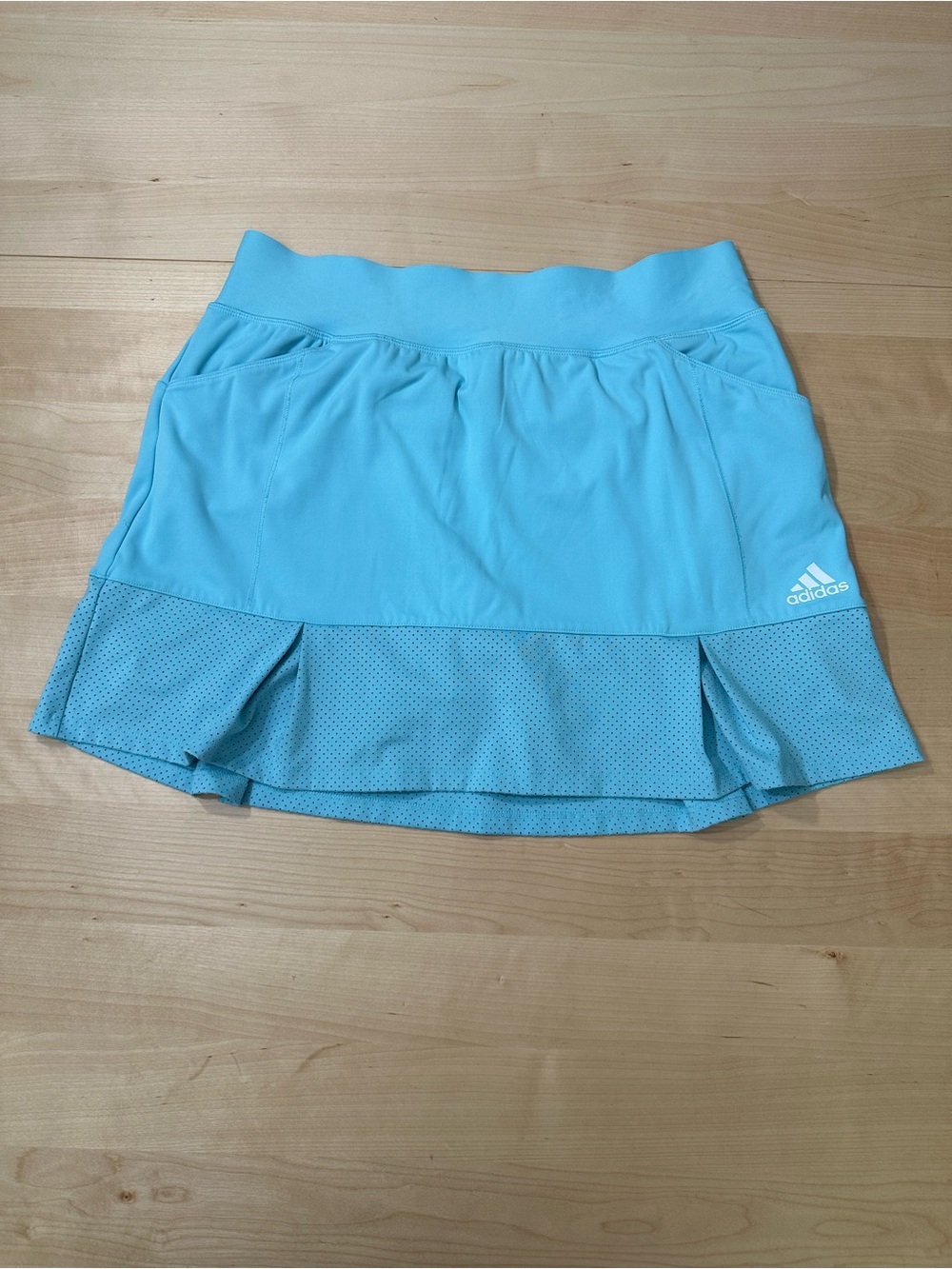 adidas Light Blue Athletic Pleated Tennis Skirt